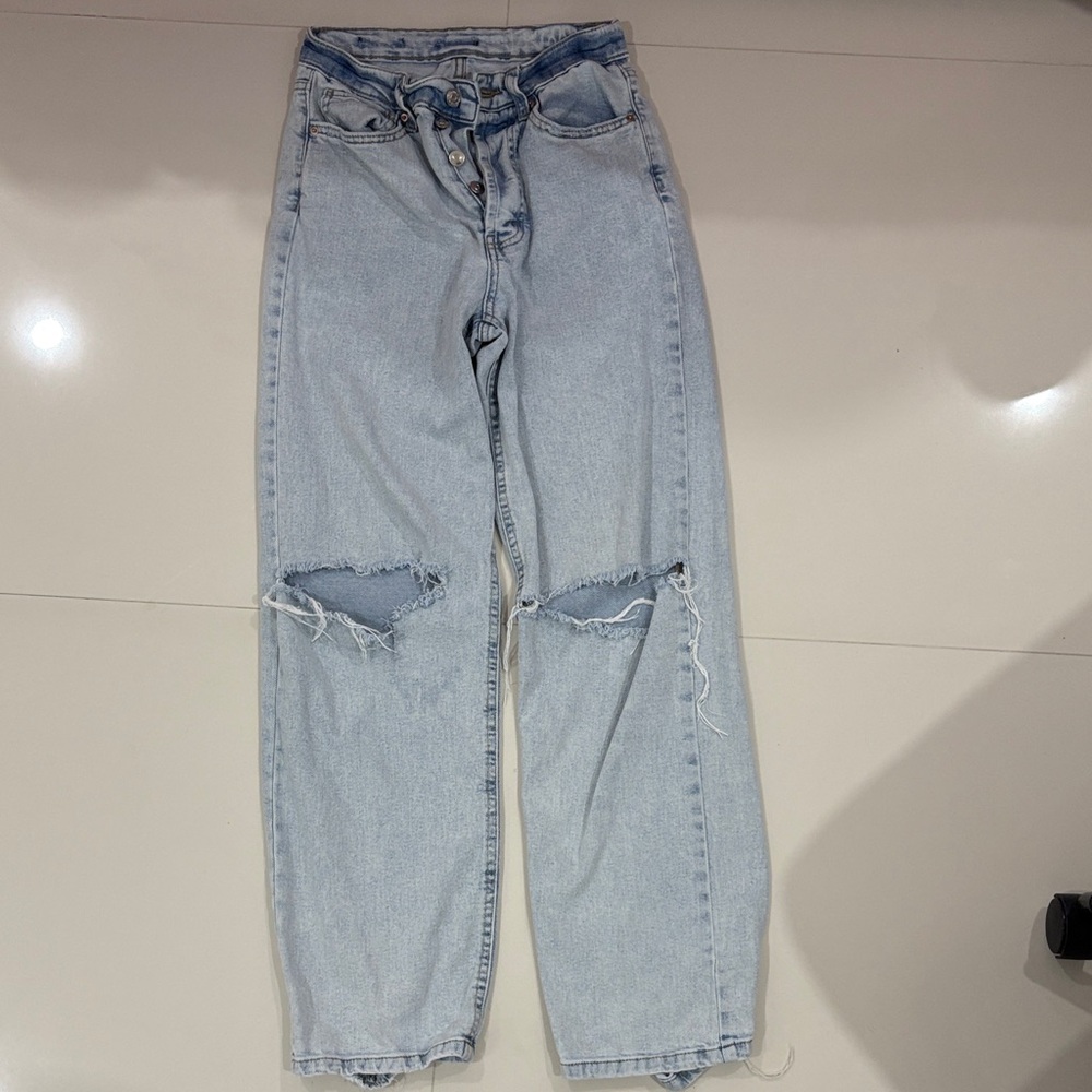 Target Light Blue Denim Ripped Jeans
